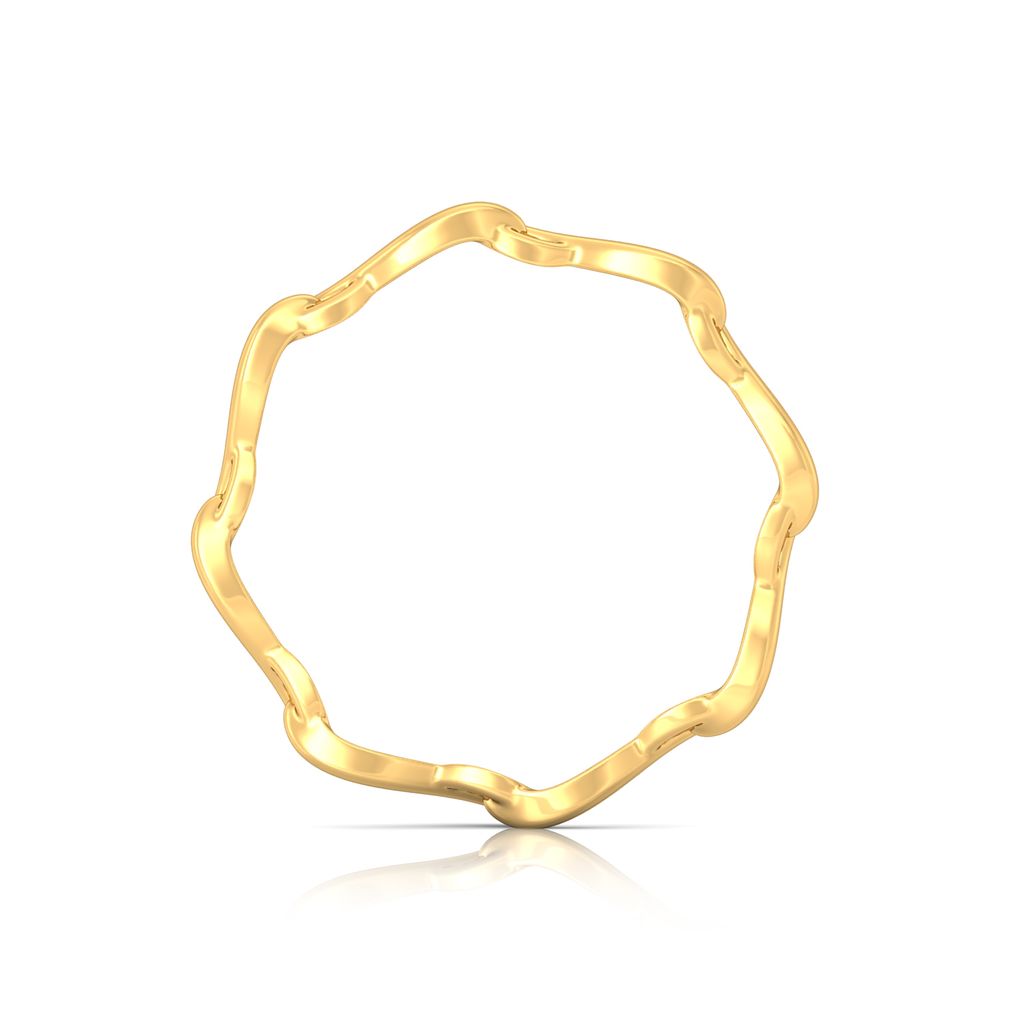 Floral Stylist Gold Rings image
