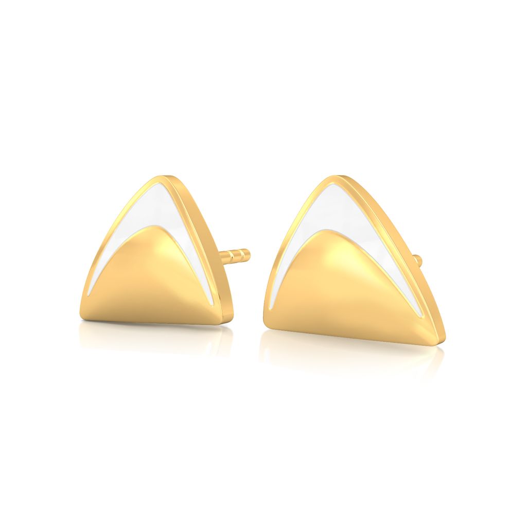 Modern Woman Gold Earrings