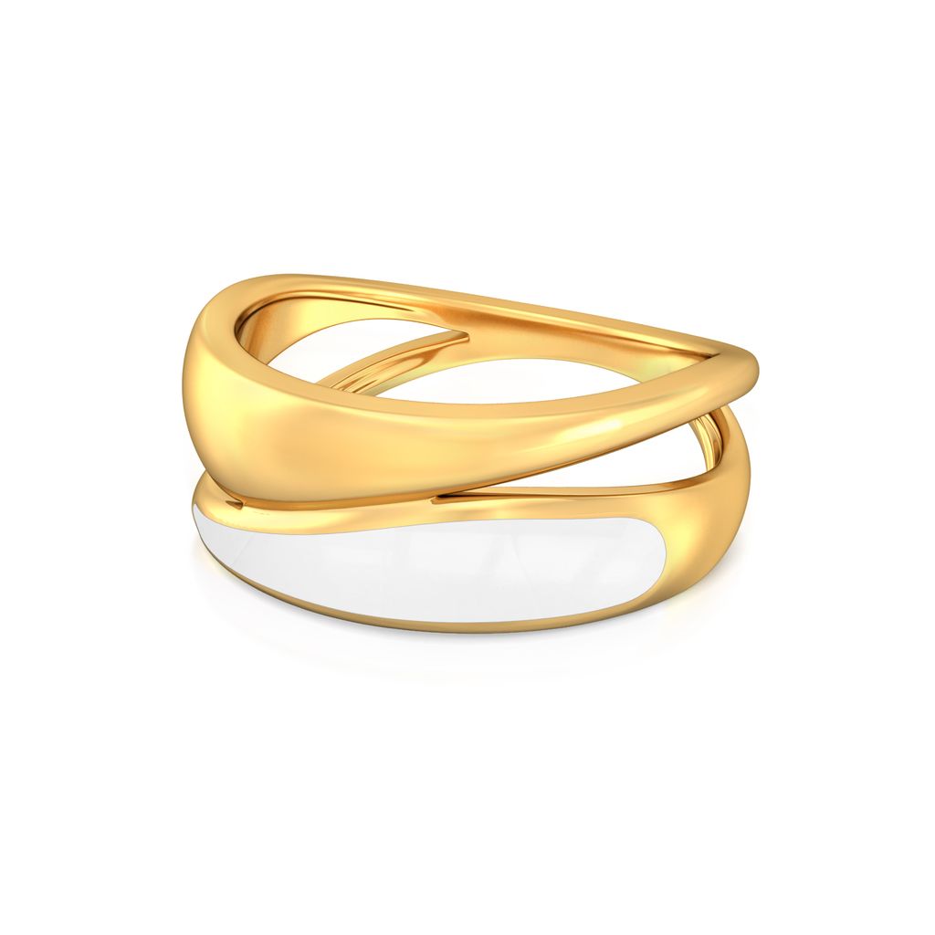 Millennial Vibes Gold Rings image