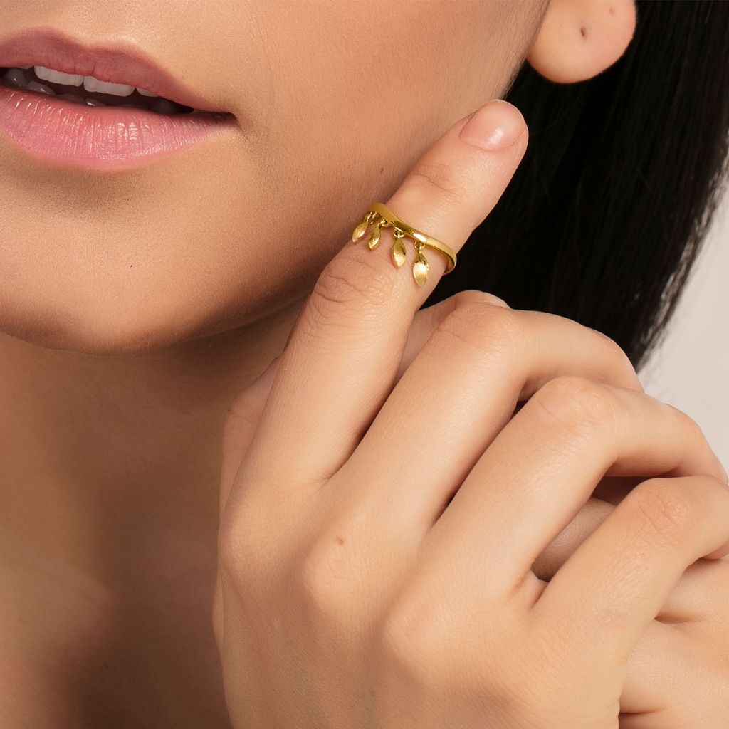 Floral Chimes Gold Rings alternate view 1