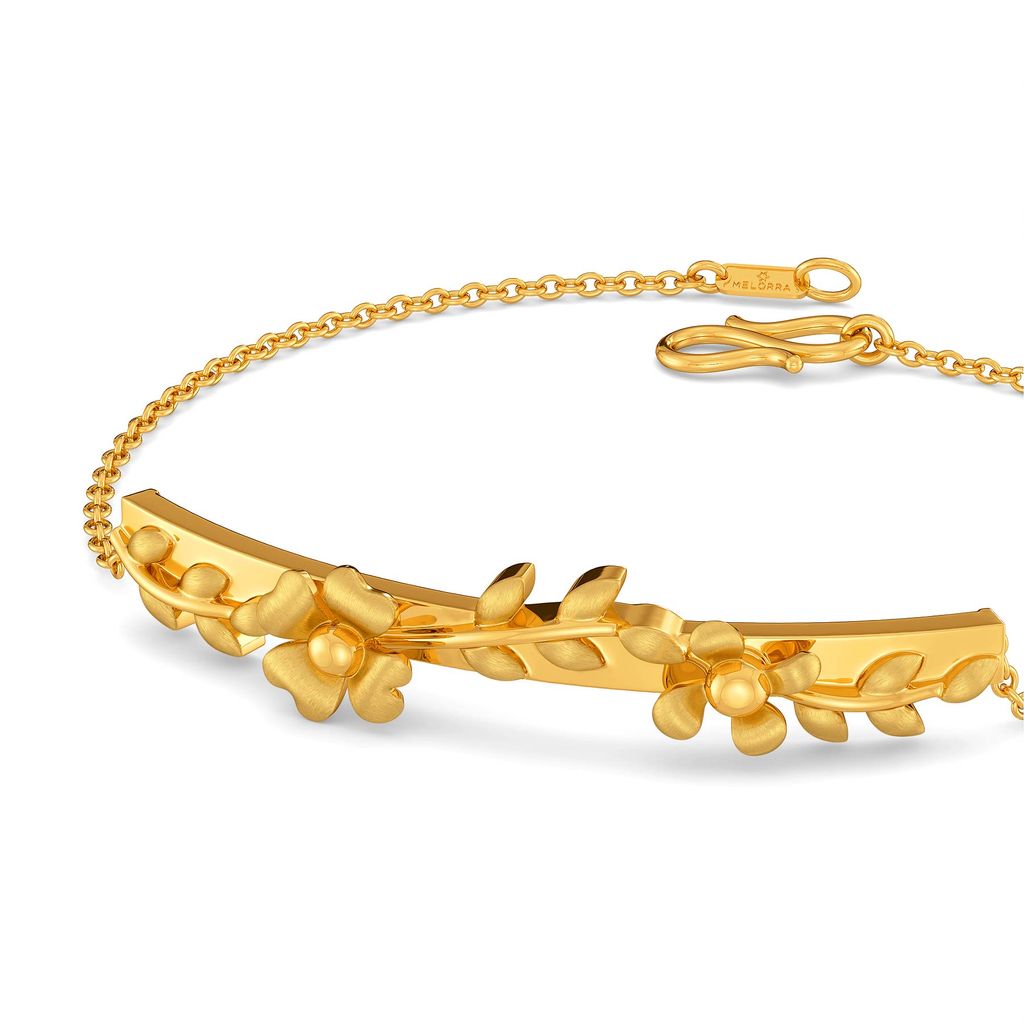 Floral Crown Gold Bracelets