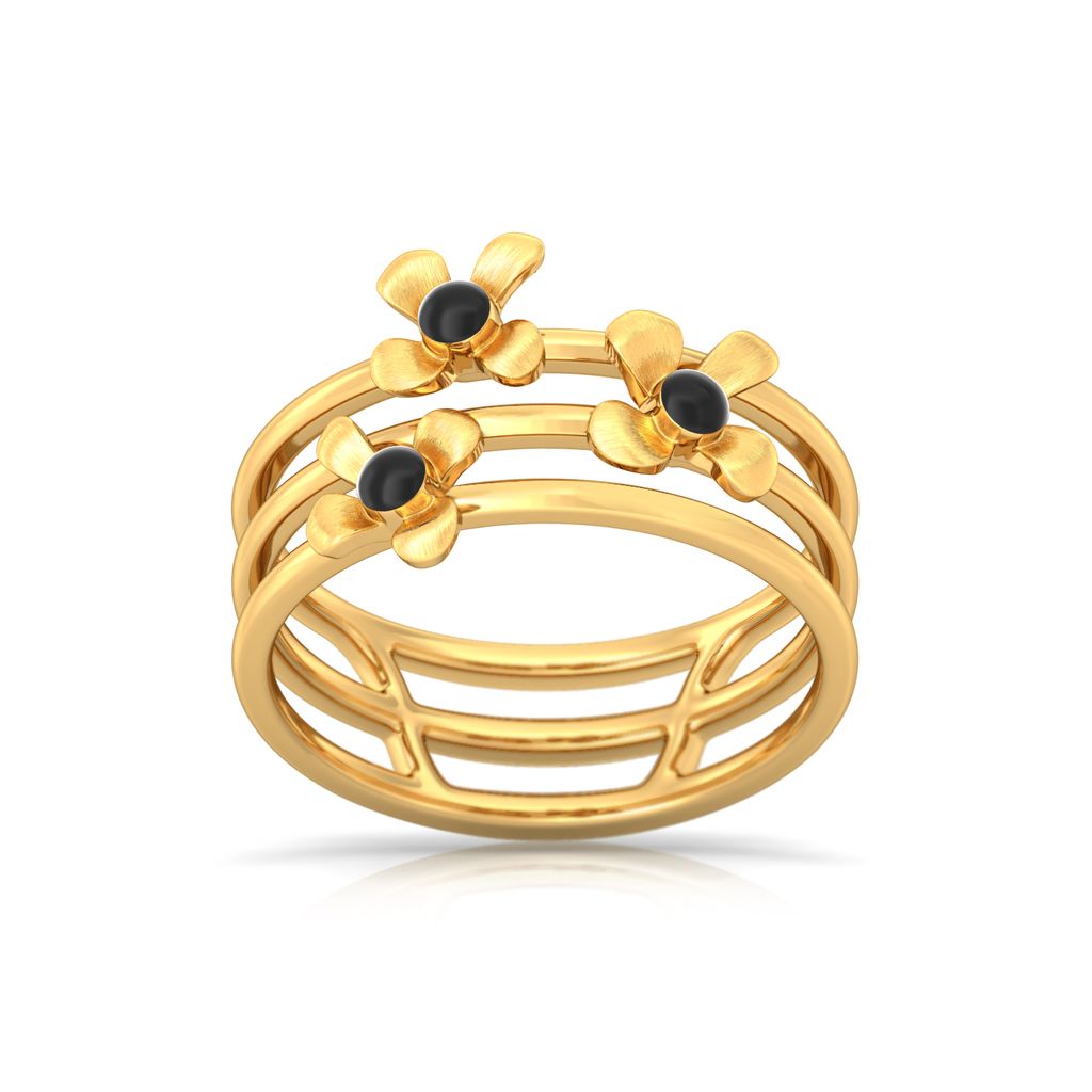 Floral Enigma Gold Rings alternate view 3