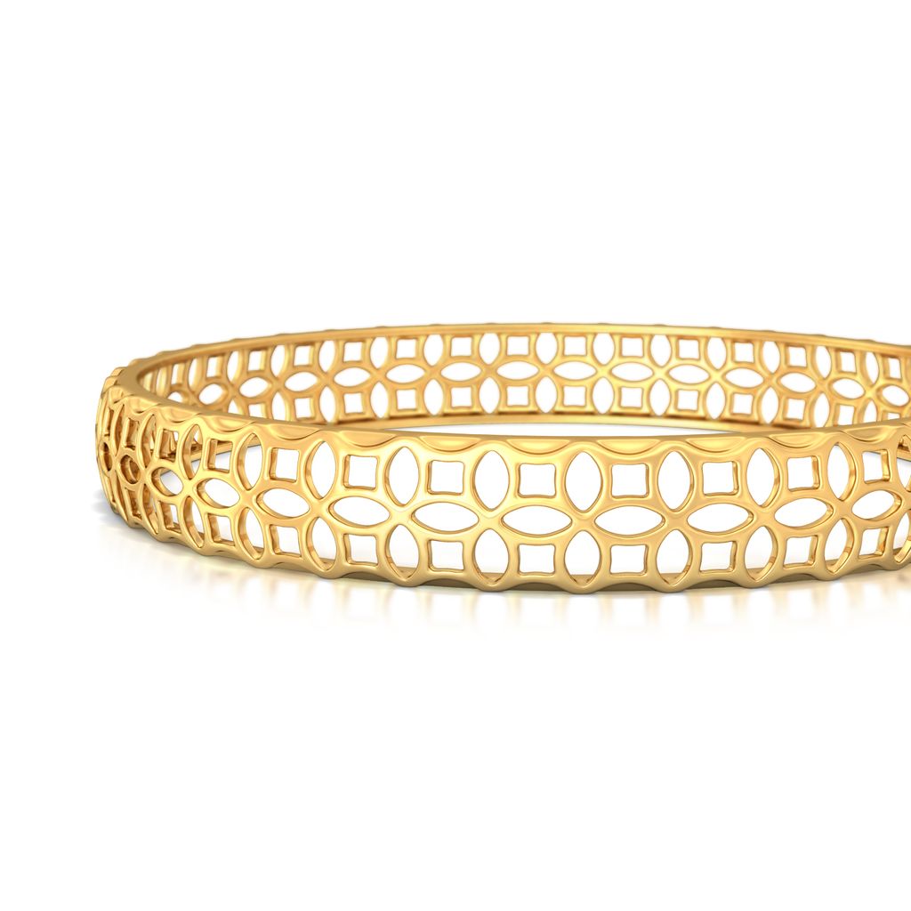 Webbed Wonder Gold Bangles