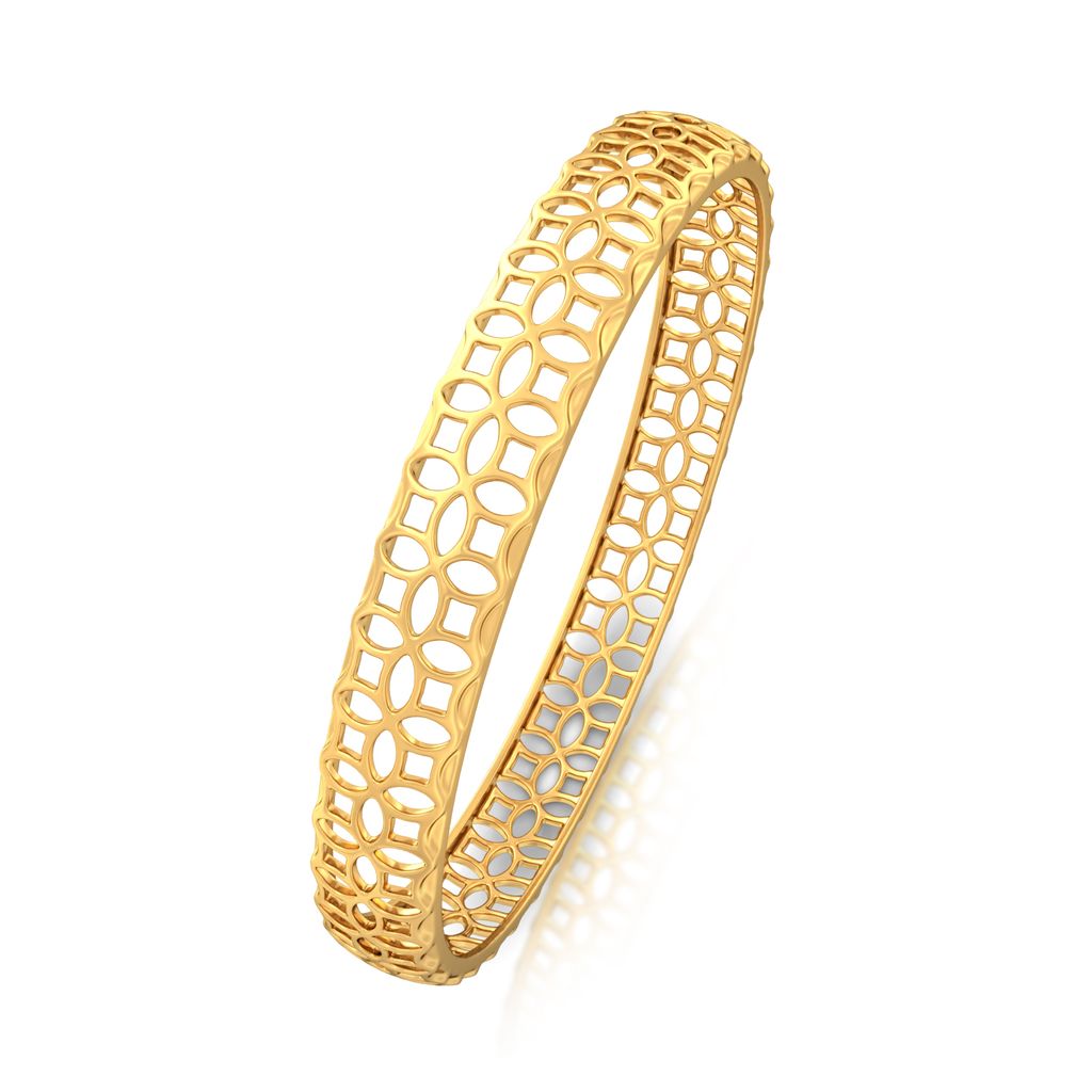 Webbed Wonder Gold Bangles