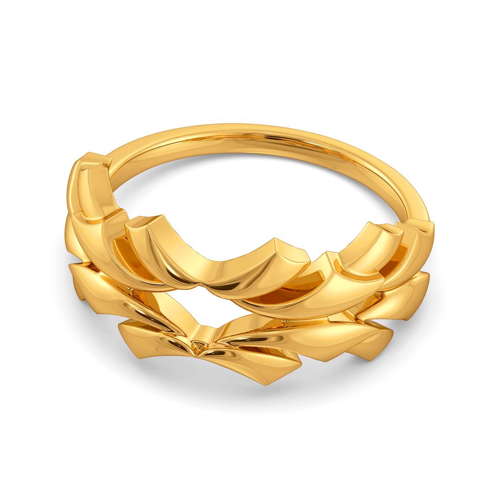 Winged Power Gold Rings alternate view 3