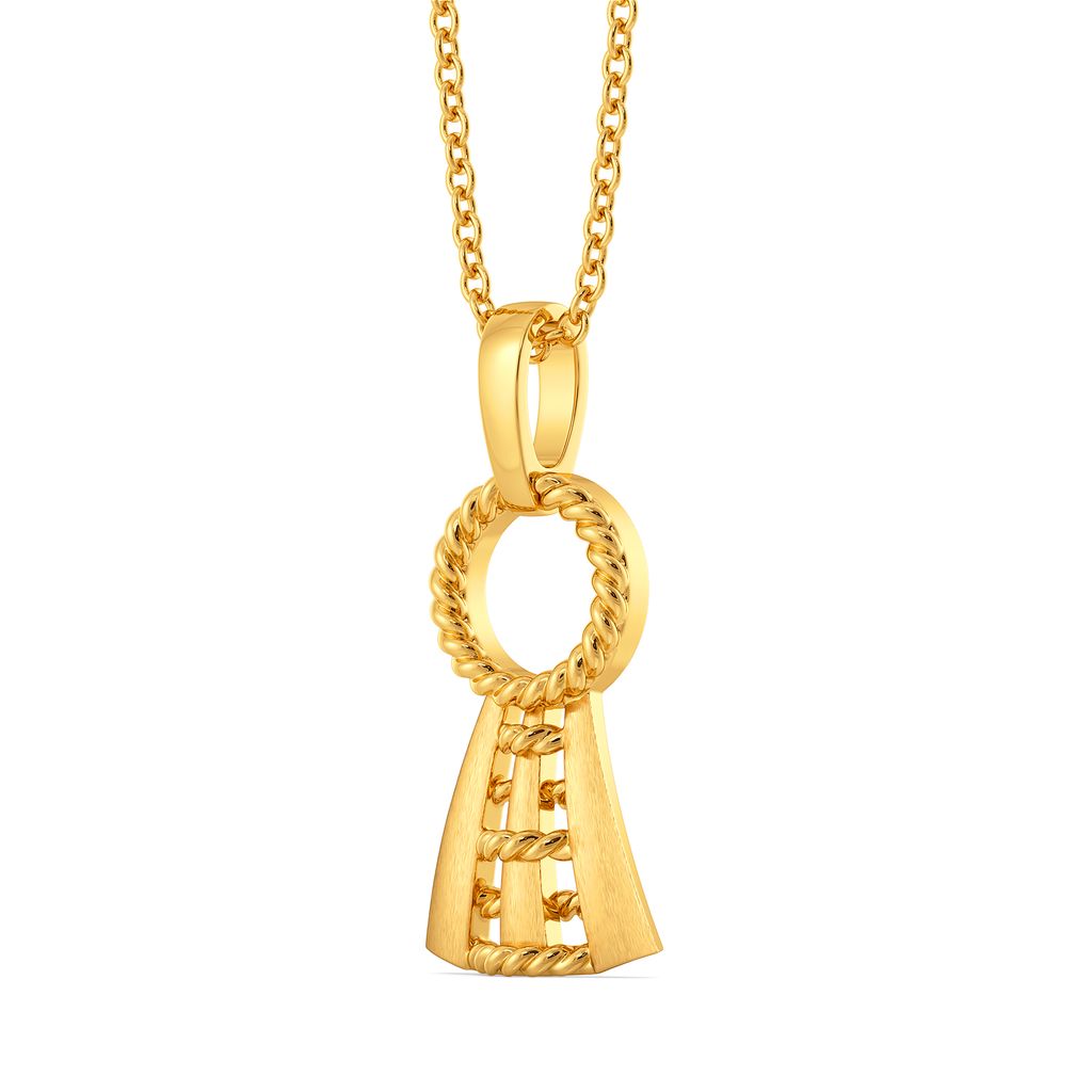 Practically Entwined Gold Pendants