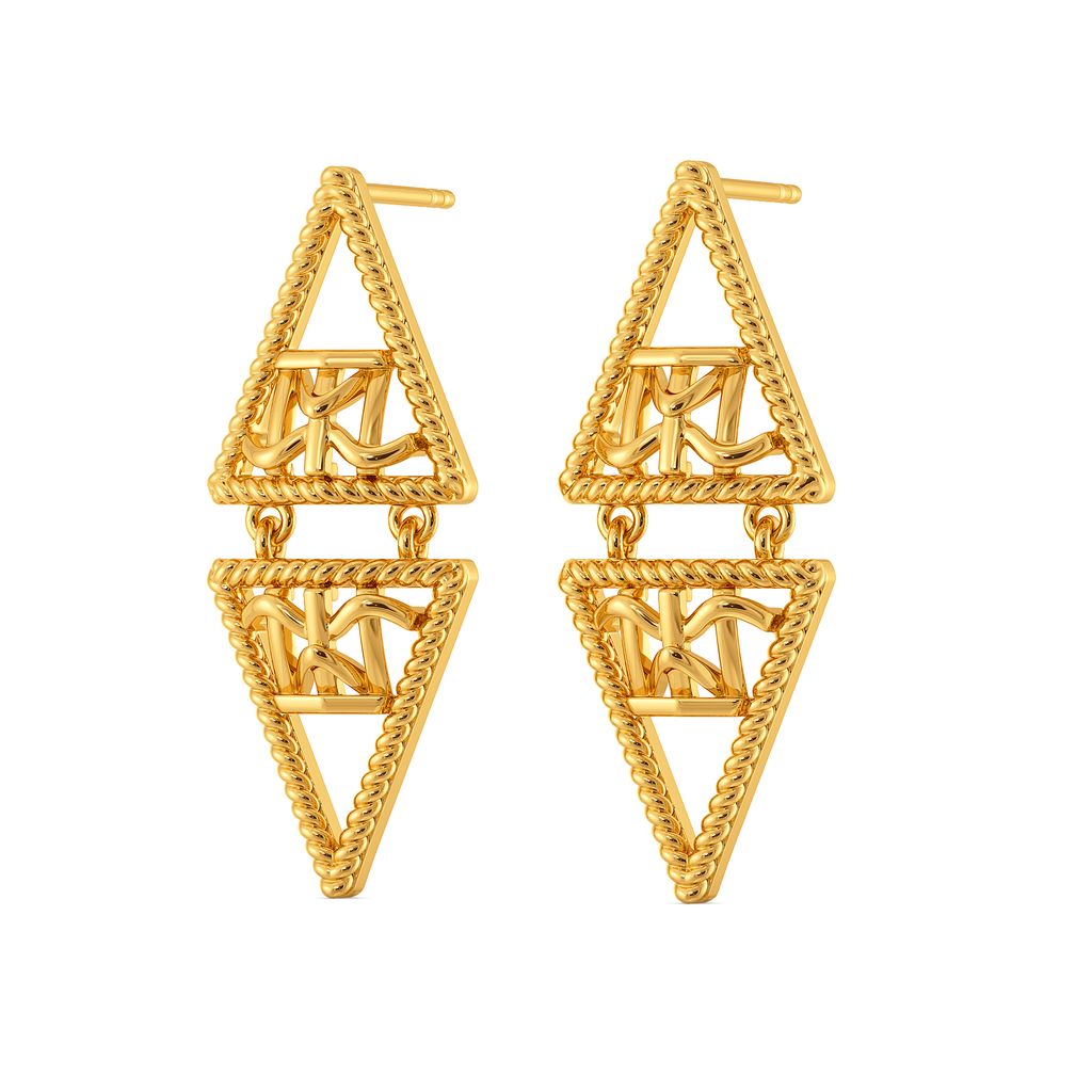 Macramé Mood Gold Earrings
