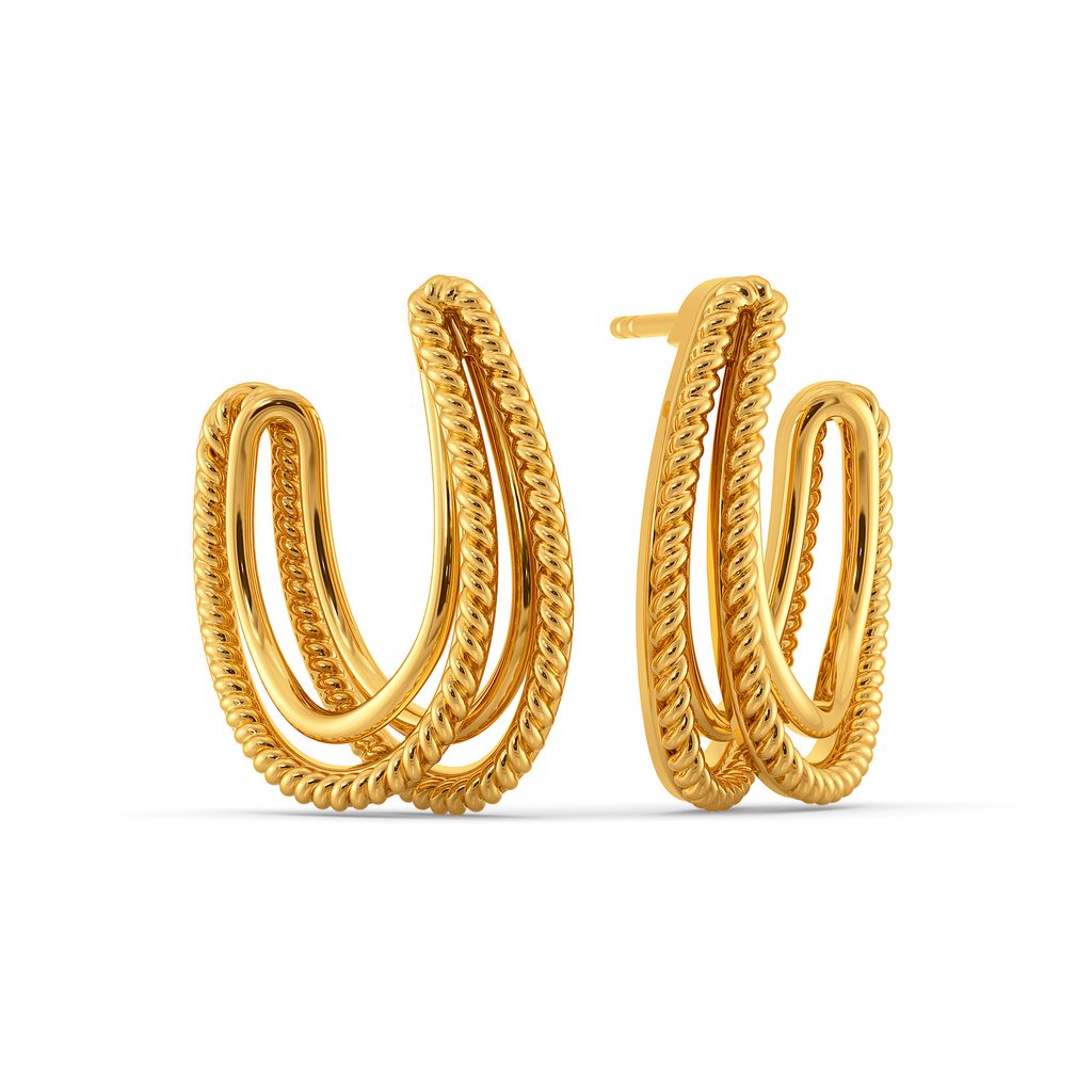 Knit Knacks Gold Earrings