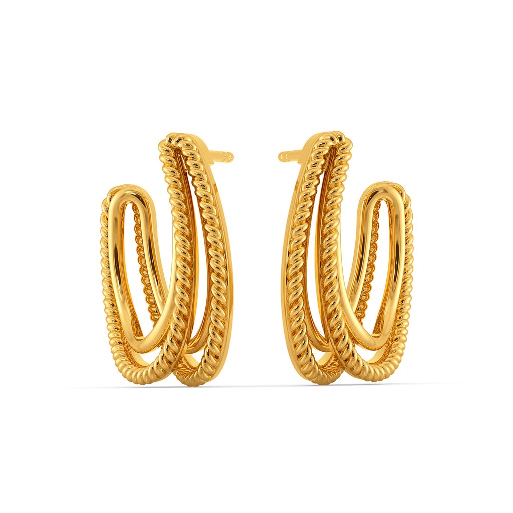 Knit Knacks Gold Earrings