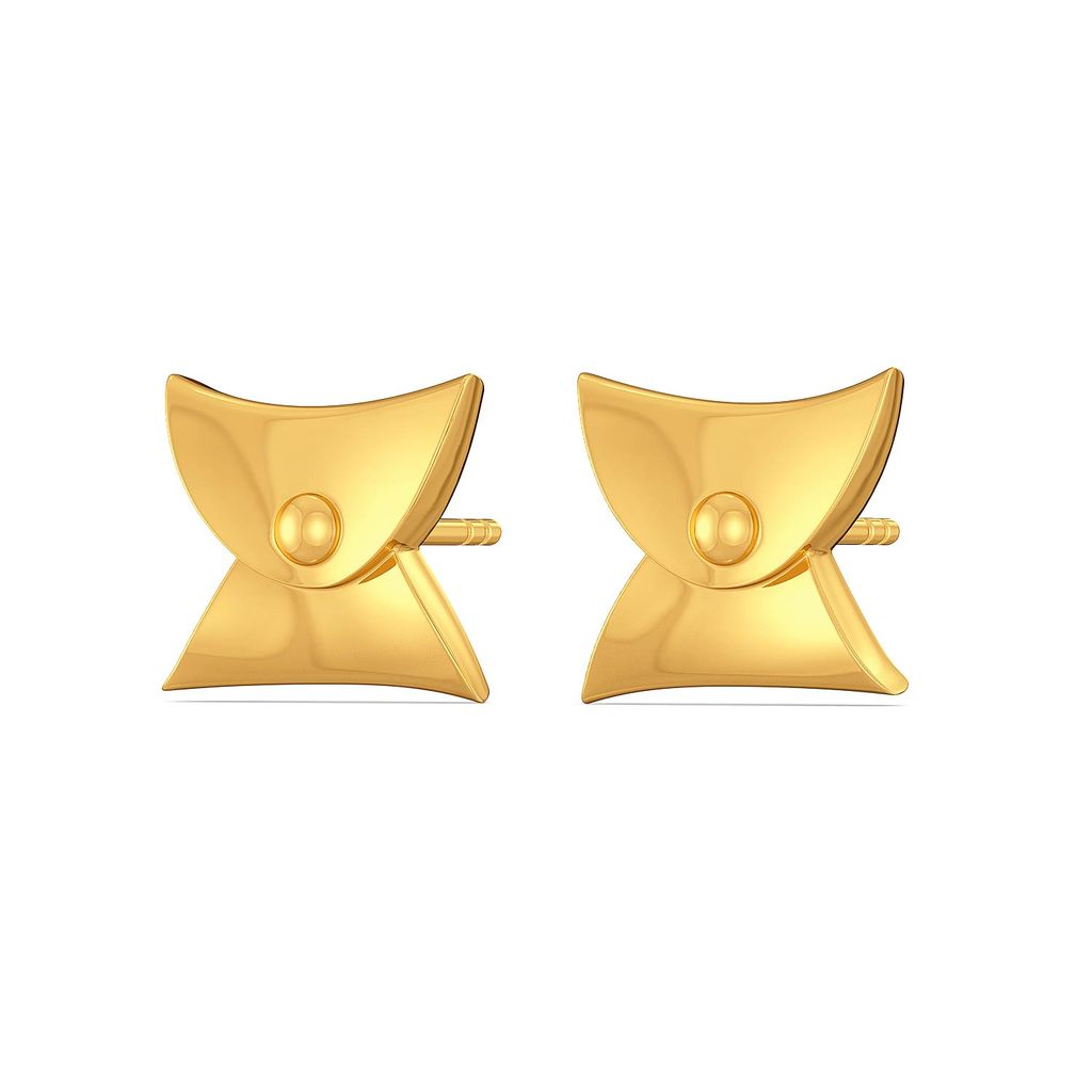 Classic Clasps Gold Earrings