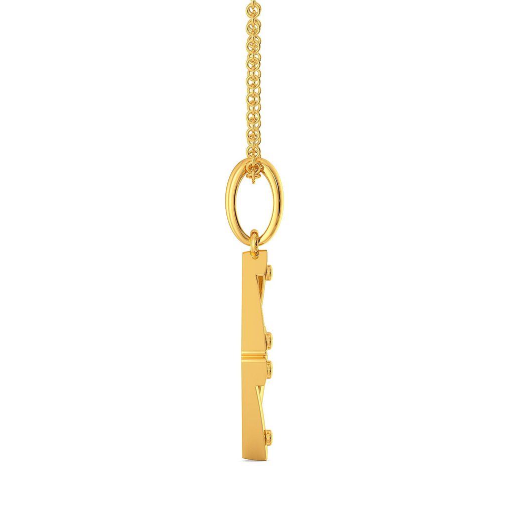 Trek Check Gold Pendants