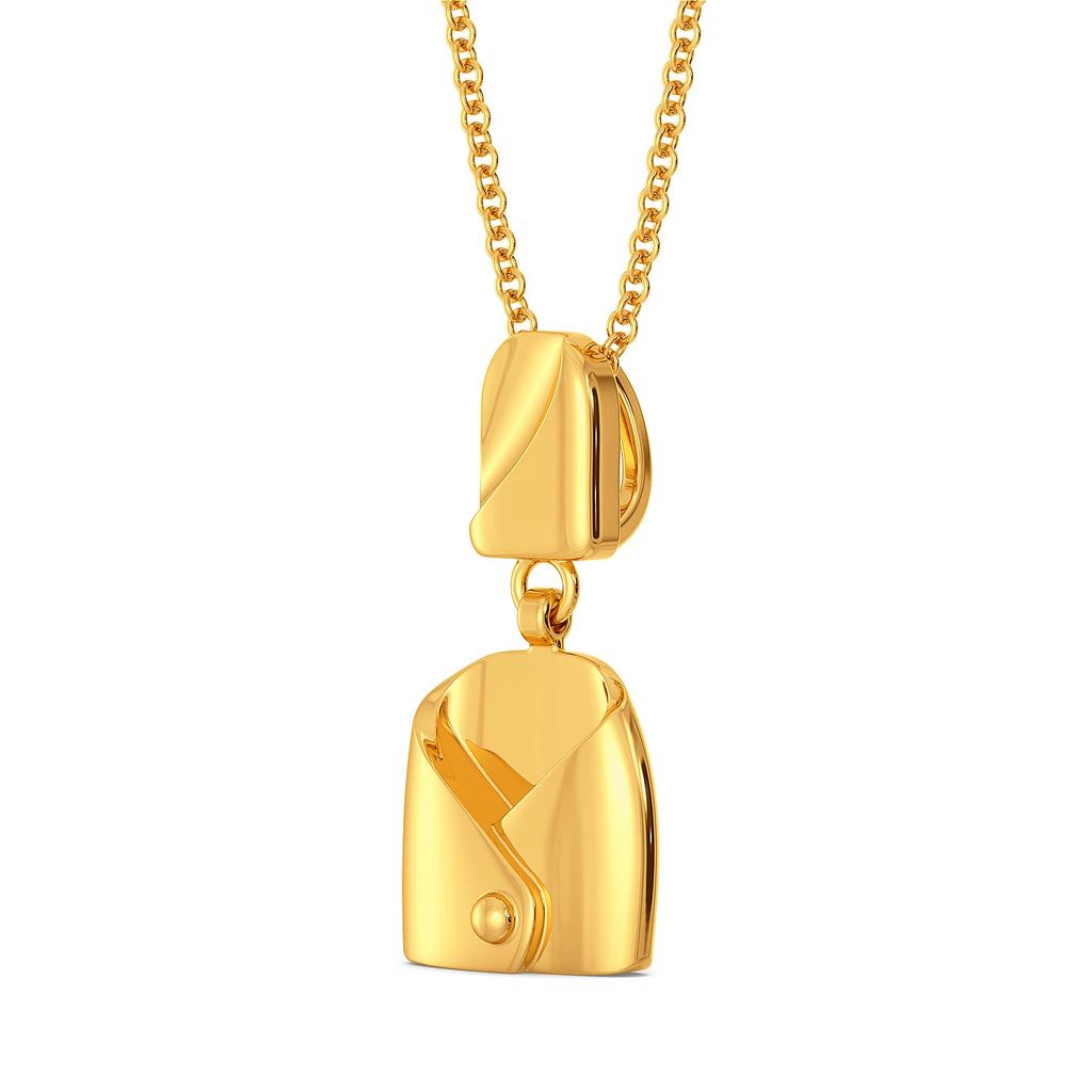 Double Rubble Gold Pendants