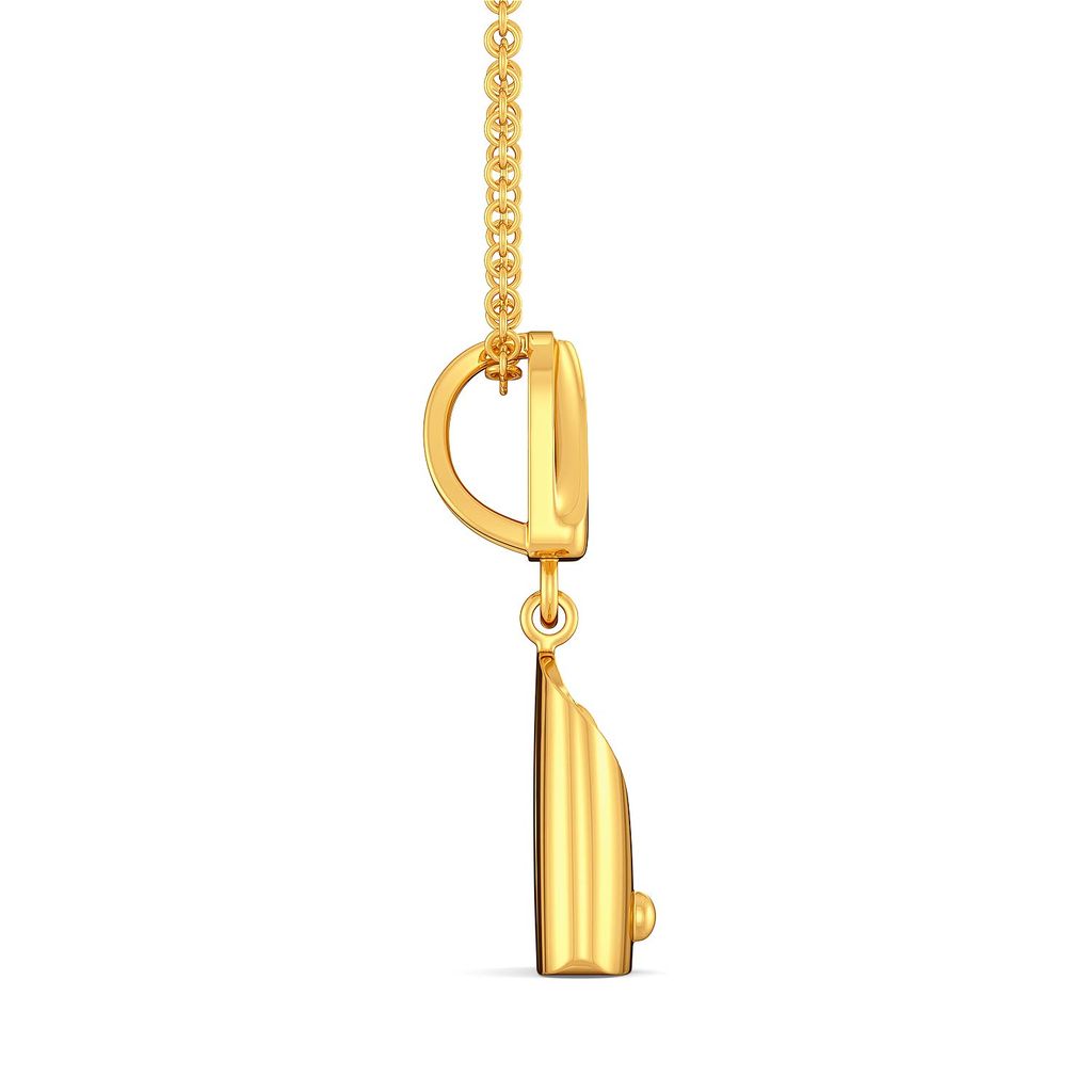Double Rubble Gold Pendants