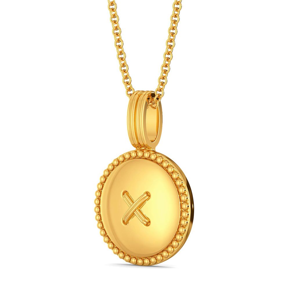 Button Binge Gold Pendants