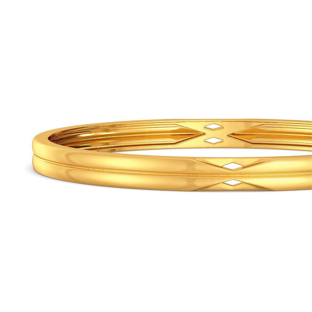 A Tricky Bit Gold Bangles