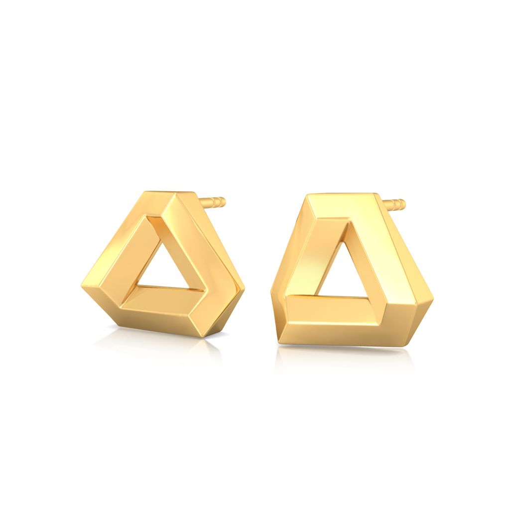 Binary Beauties Gold Earrings