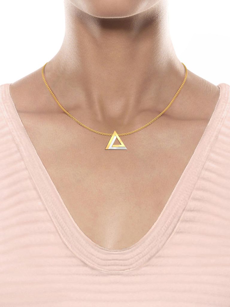 Trigon Tag Gold Pendants