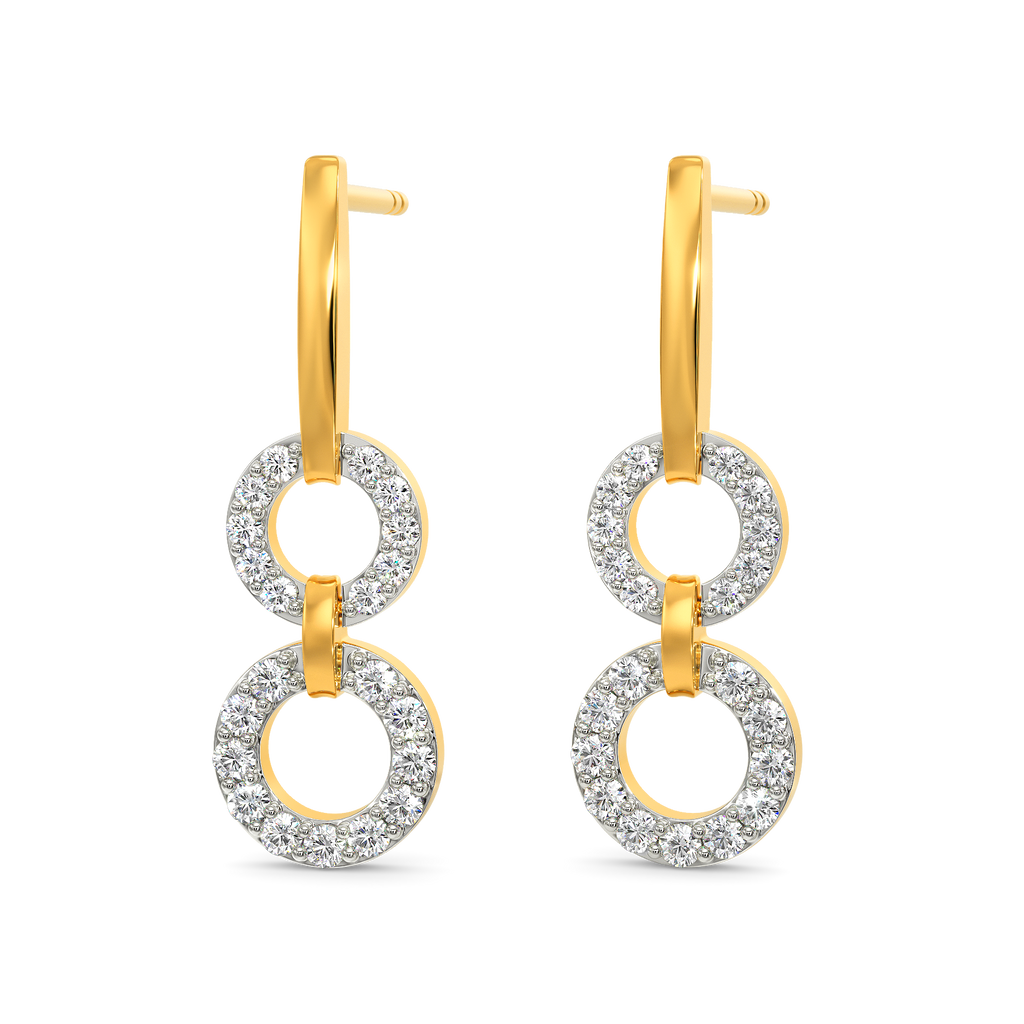 Minimal Buzz Diamond Earrings