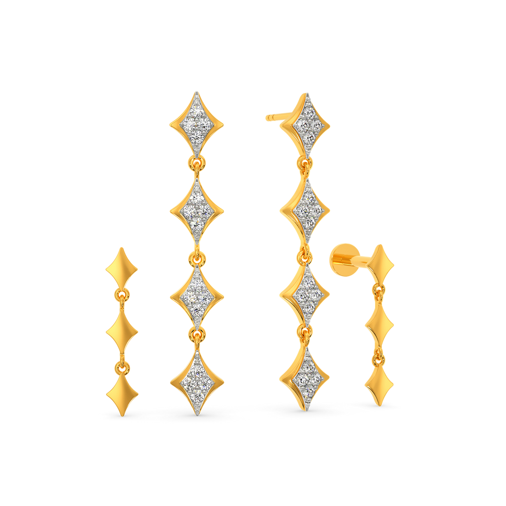I am a Minimalist Diamond Earrings