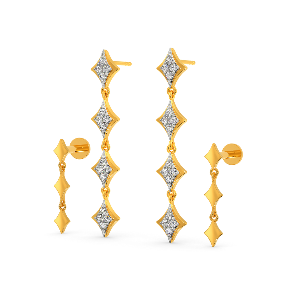 I am a Minimalist Diamond Earrings