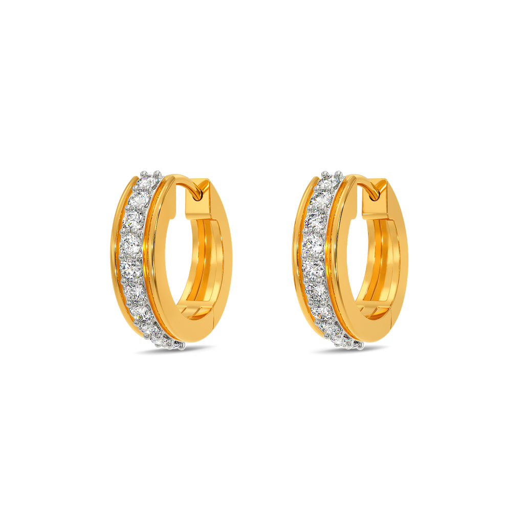 Minimalist Gleam Diamond Earrings