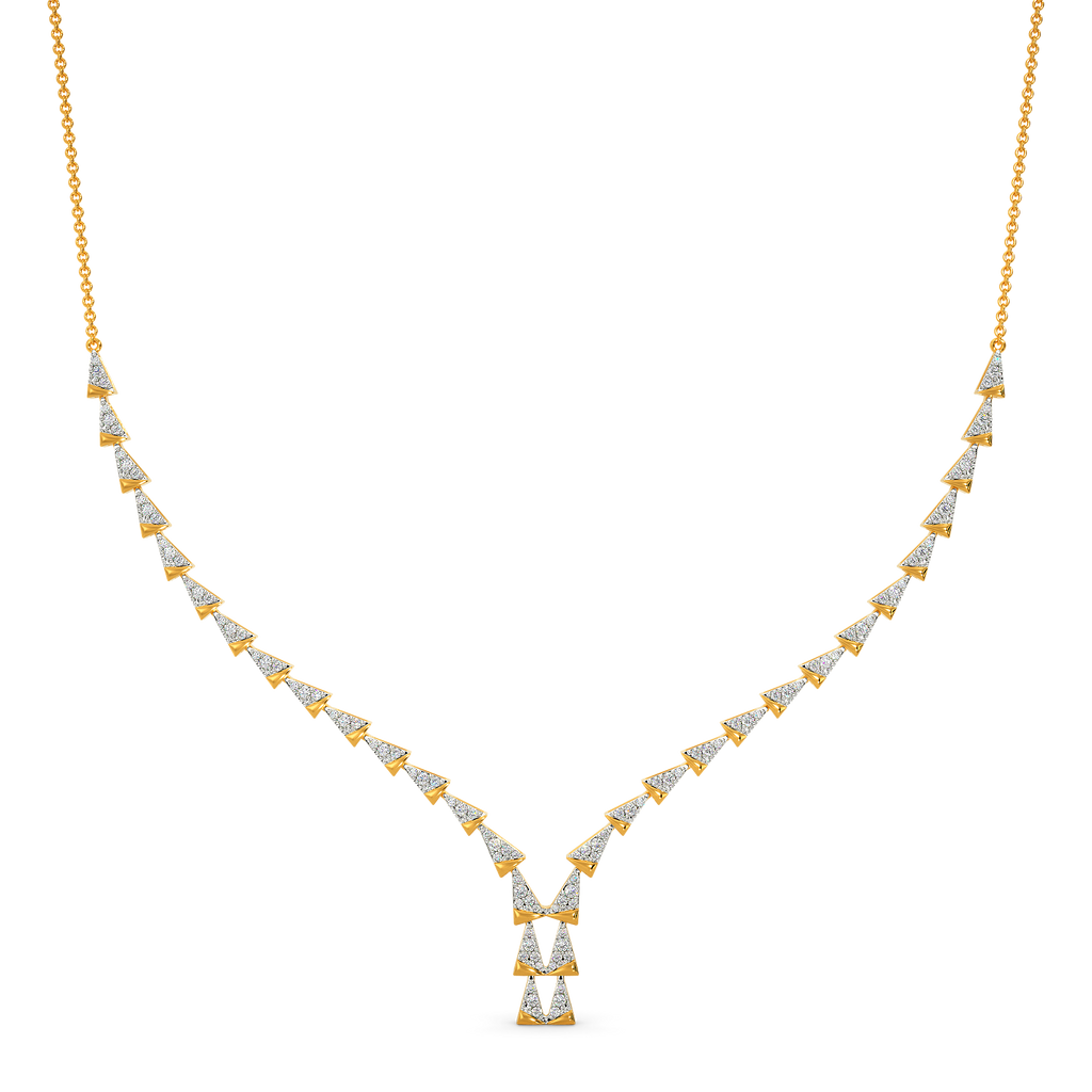Groove to Less Diamond Necklaces