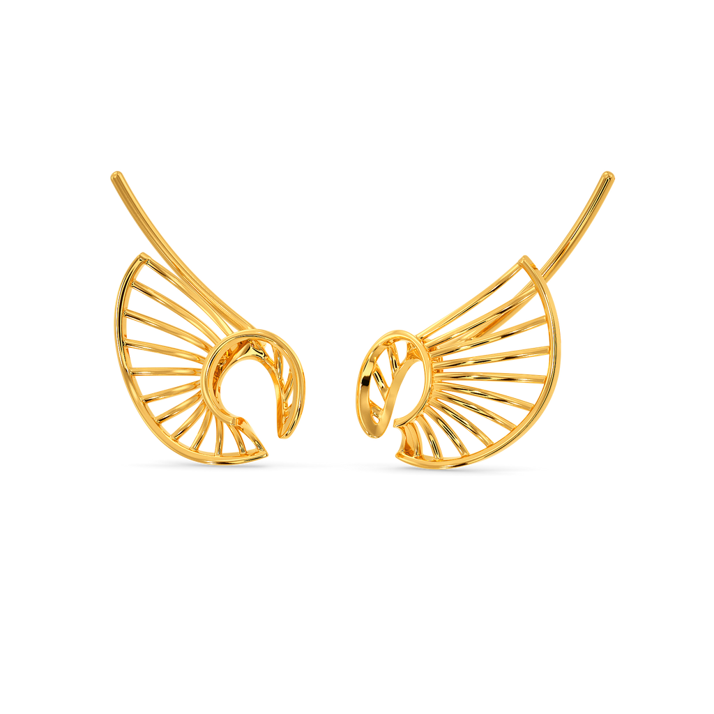 Movement Manifold Gold Earrings