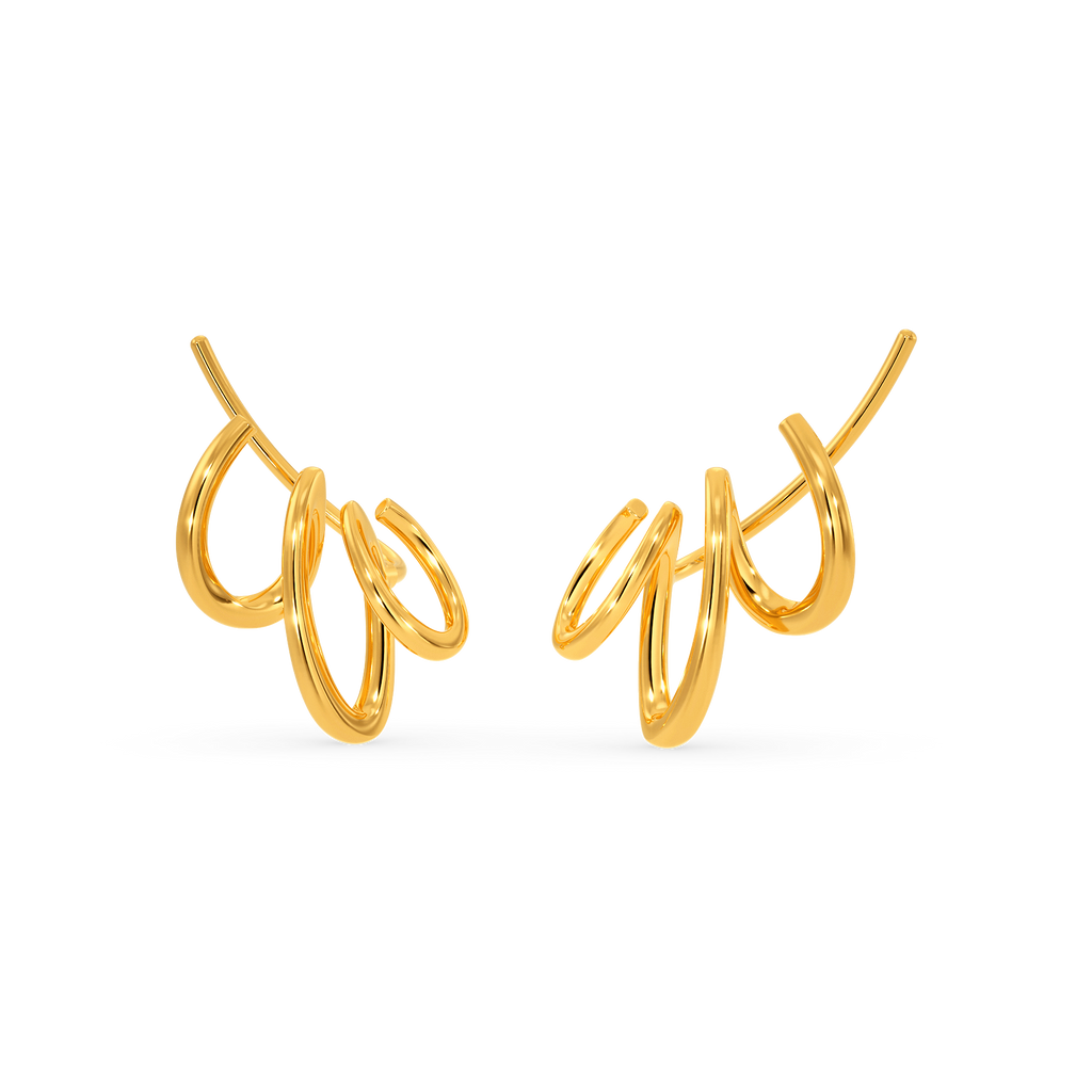 Move Like Swagger Gold Earrings