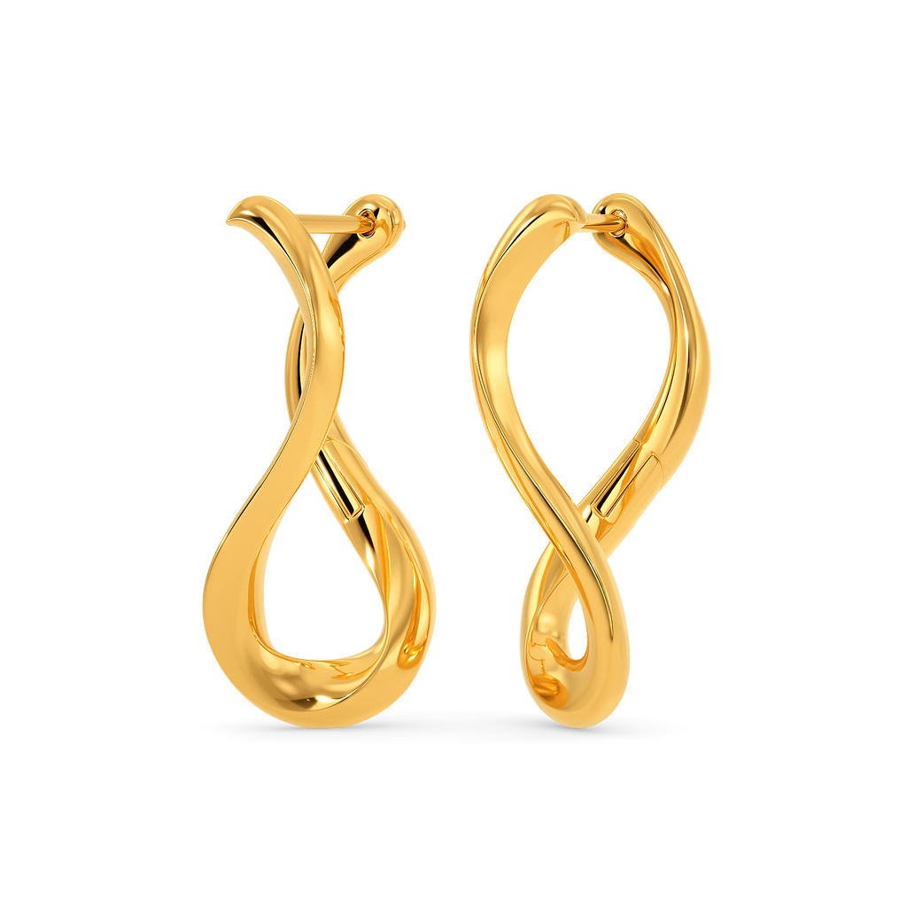 Jiggle Wiggle Gold Earrings