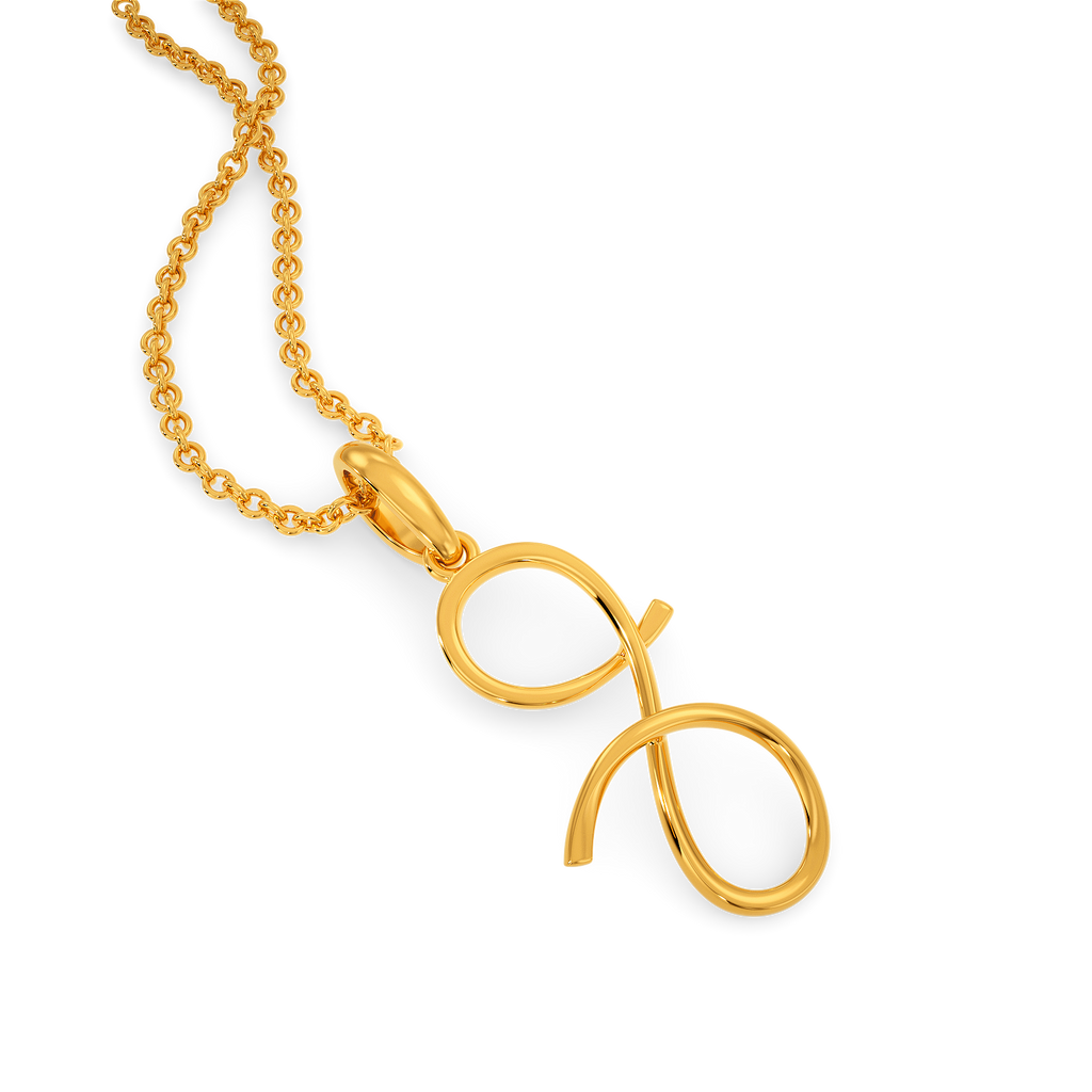 Jiggle Wiggle Gold Pendants