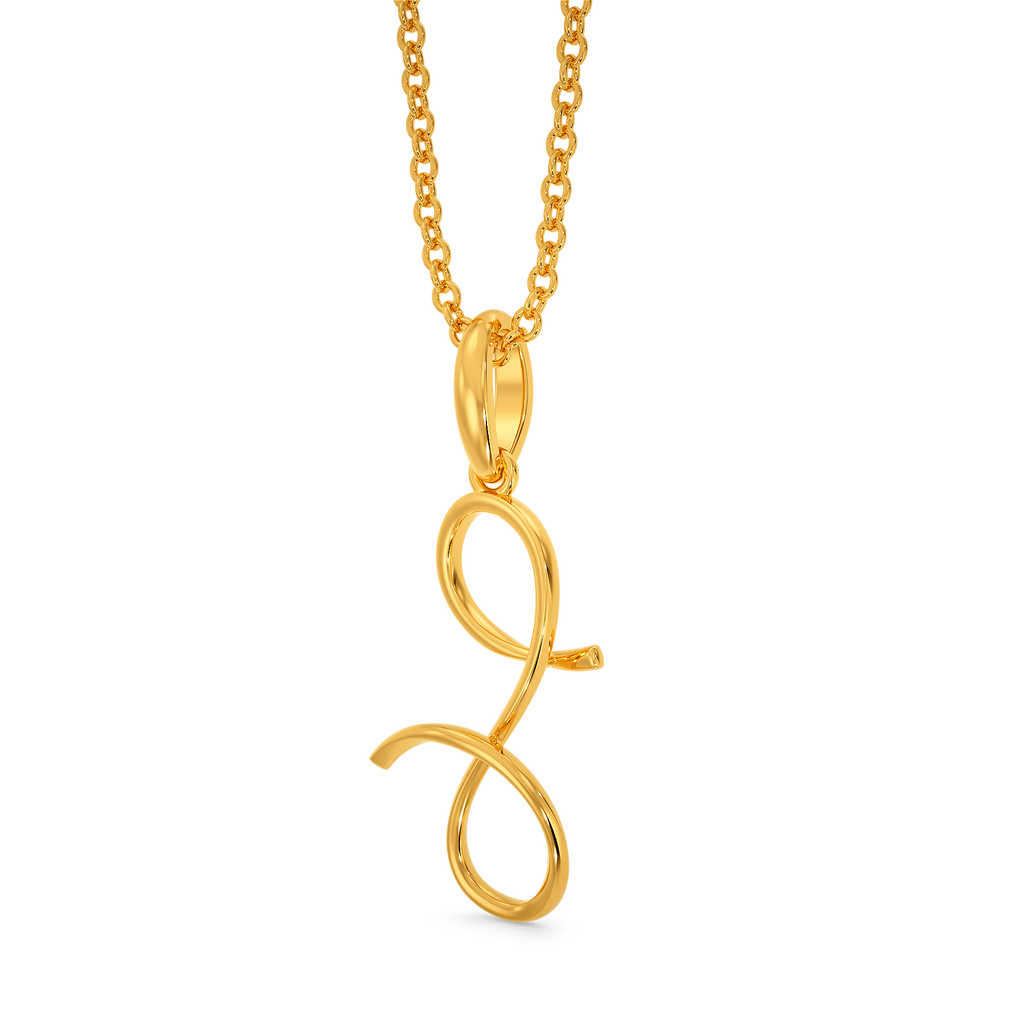 Jiggle Wiggle Gold Pendants