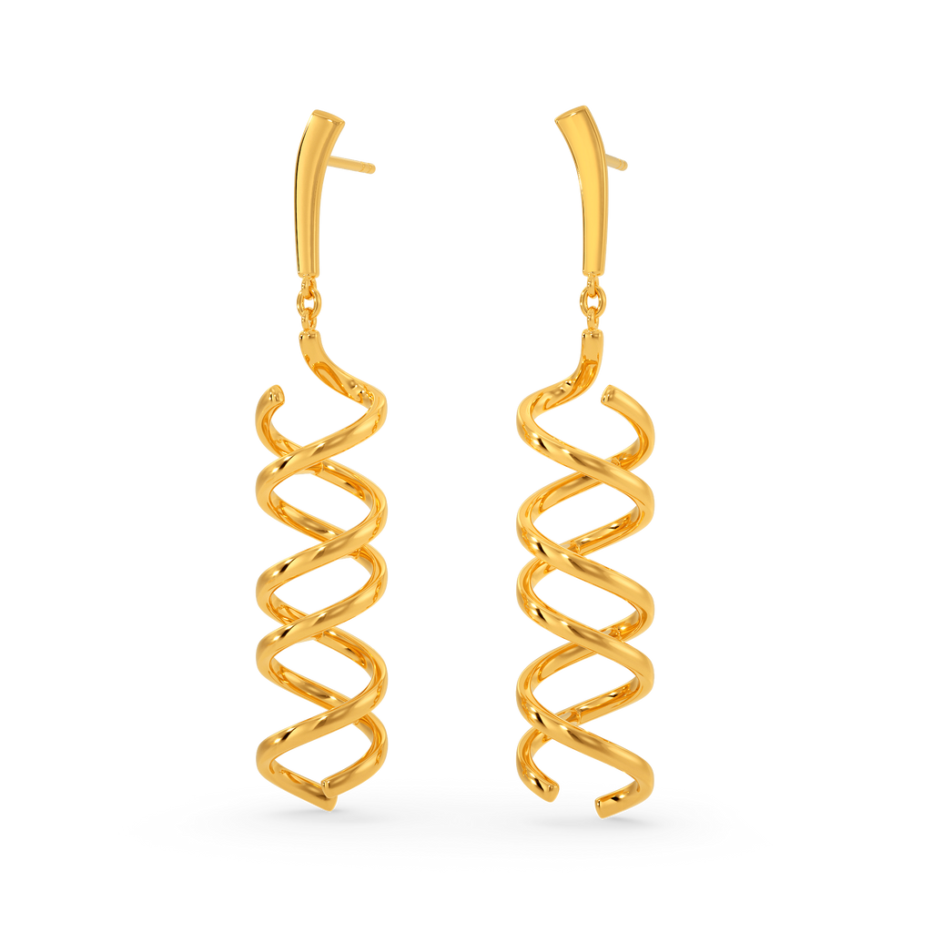 Happy Bursts Gold Earrings