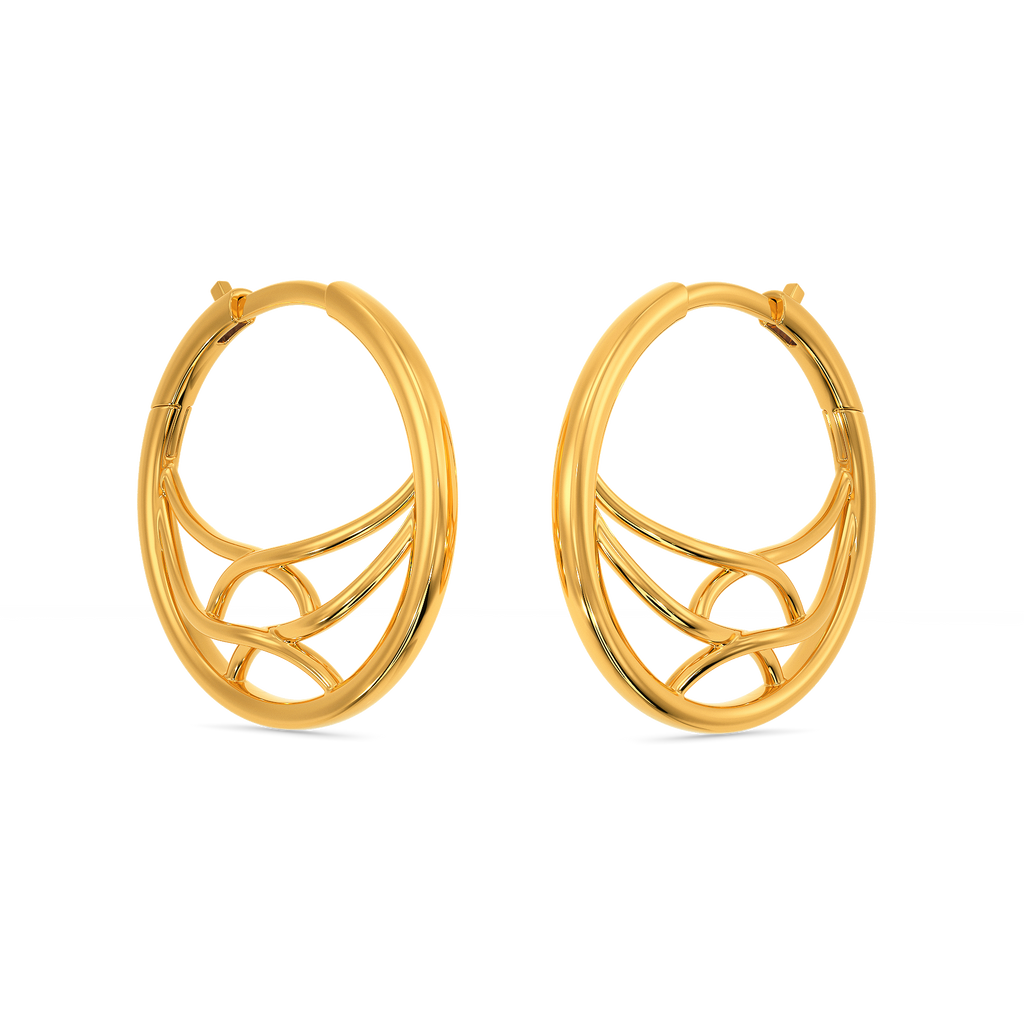 Happy Bursts Gold Earrings
