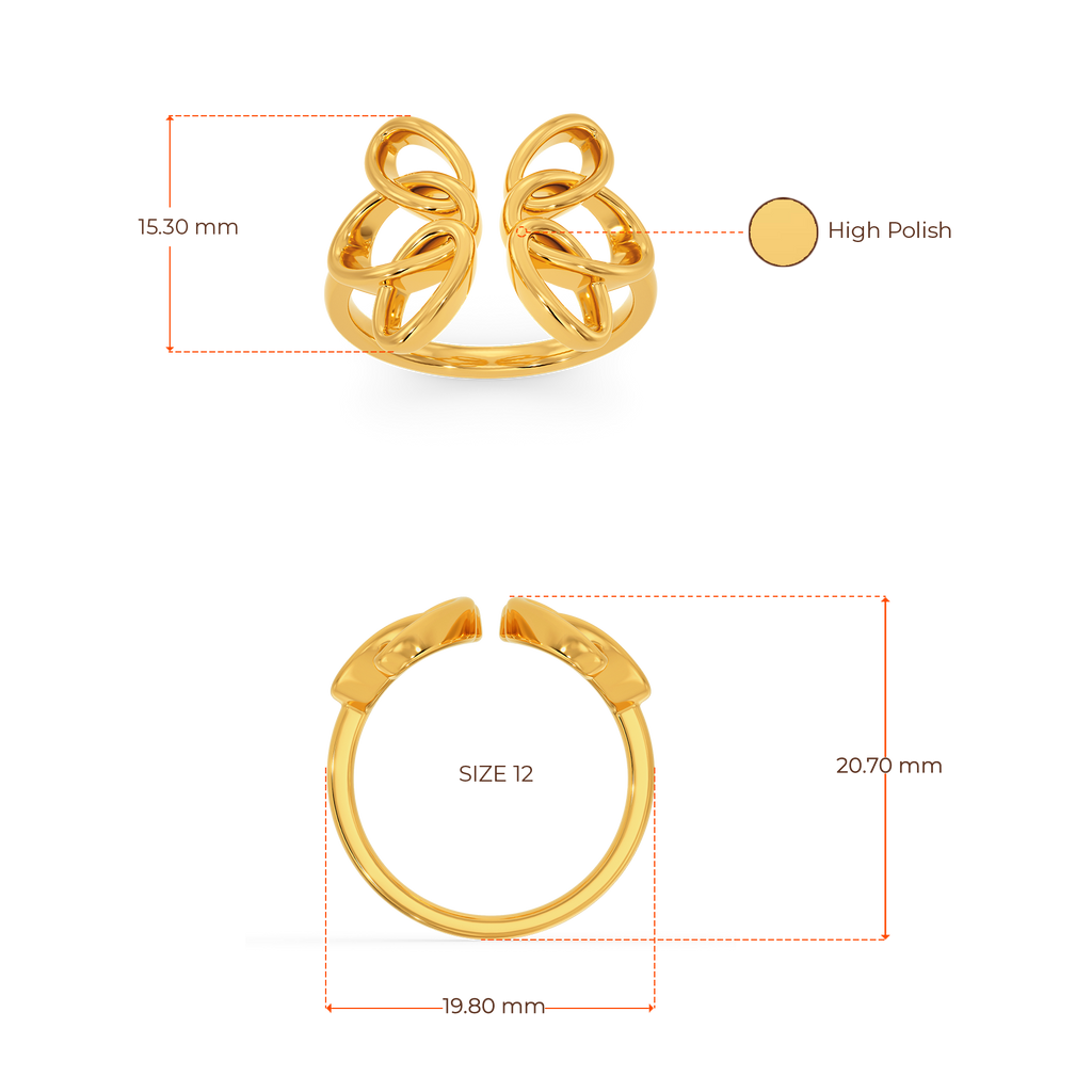 Butterfly Effect Gold Rings image