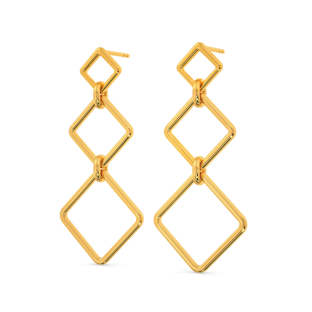 Jingles Shingles Gold Earrings