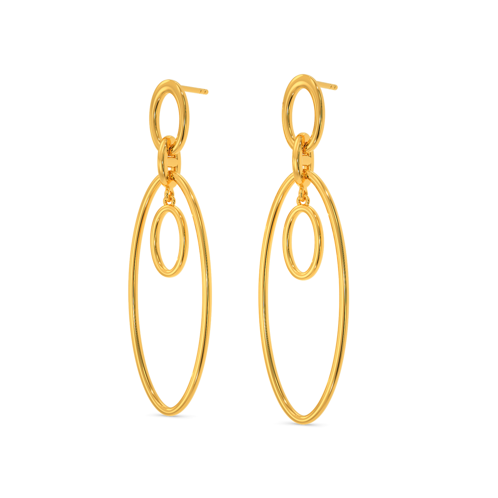 Sway Away Gold Earrings