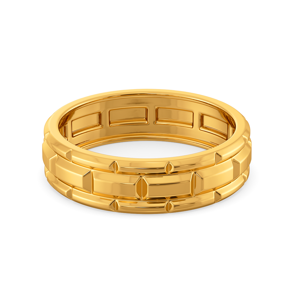 For the Modern Men Gold Rings For Men alternate view 2