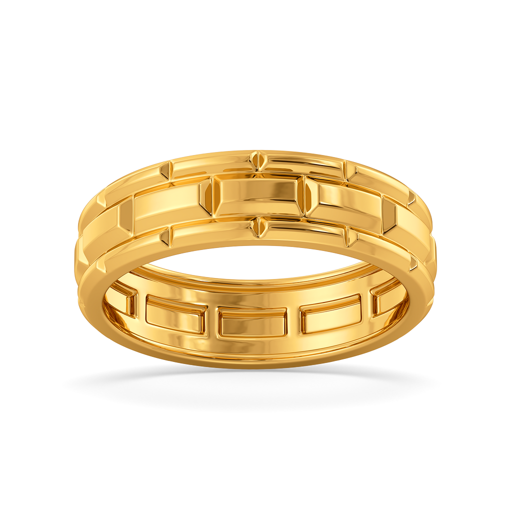 For the Modern Men Gold Rings For Men alternate view 3