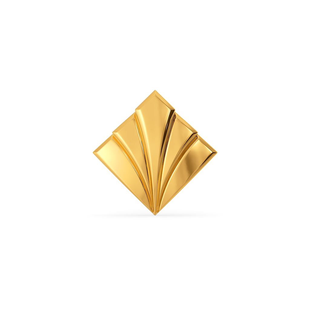 Subtle Statement Gold Earrings For Men