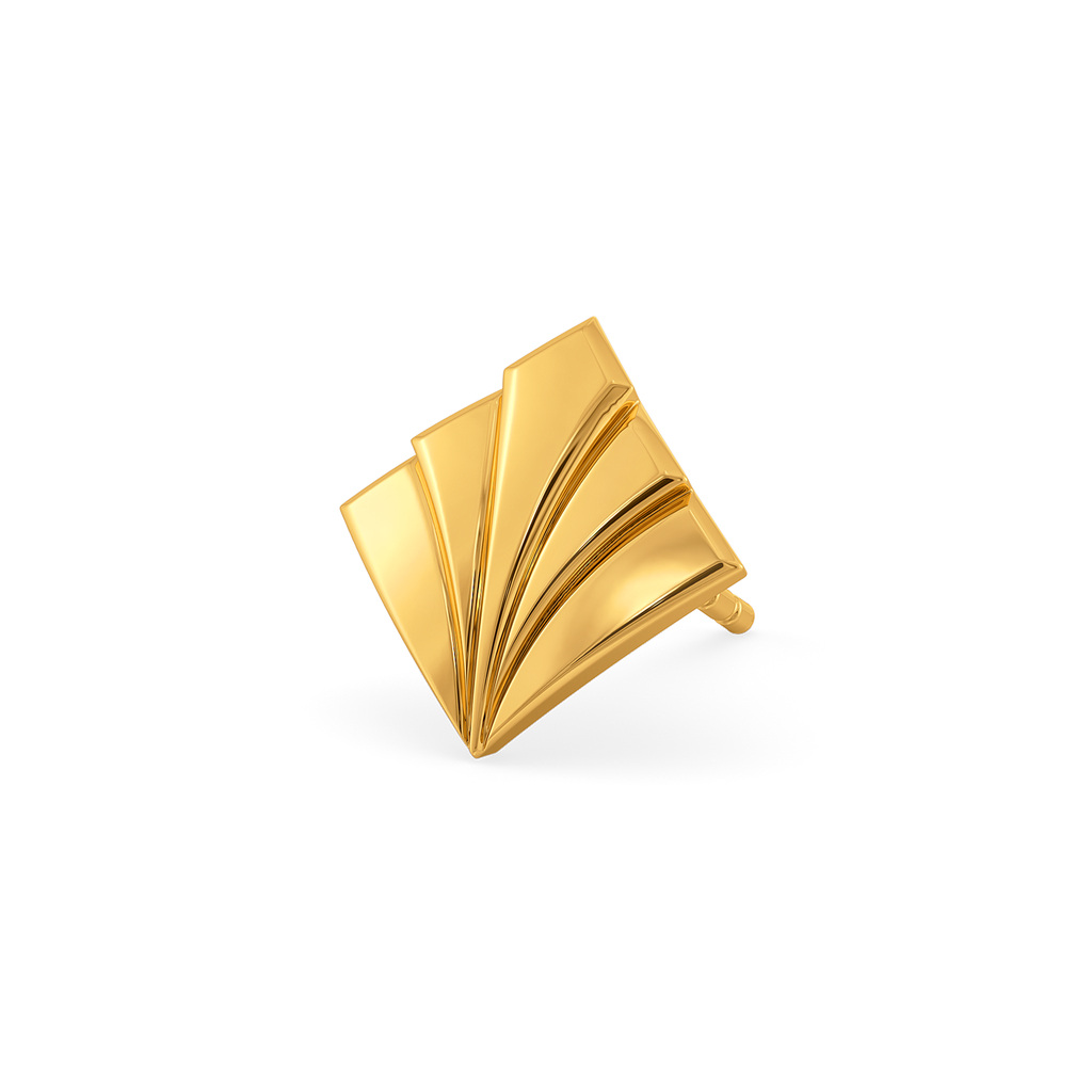 Subtle Statement Gold Earrings For Men