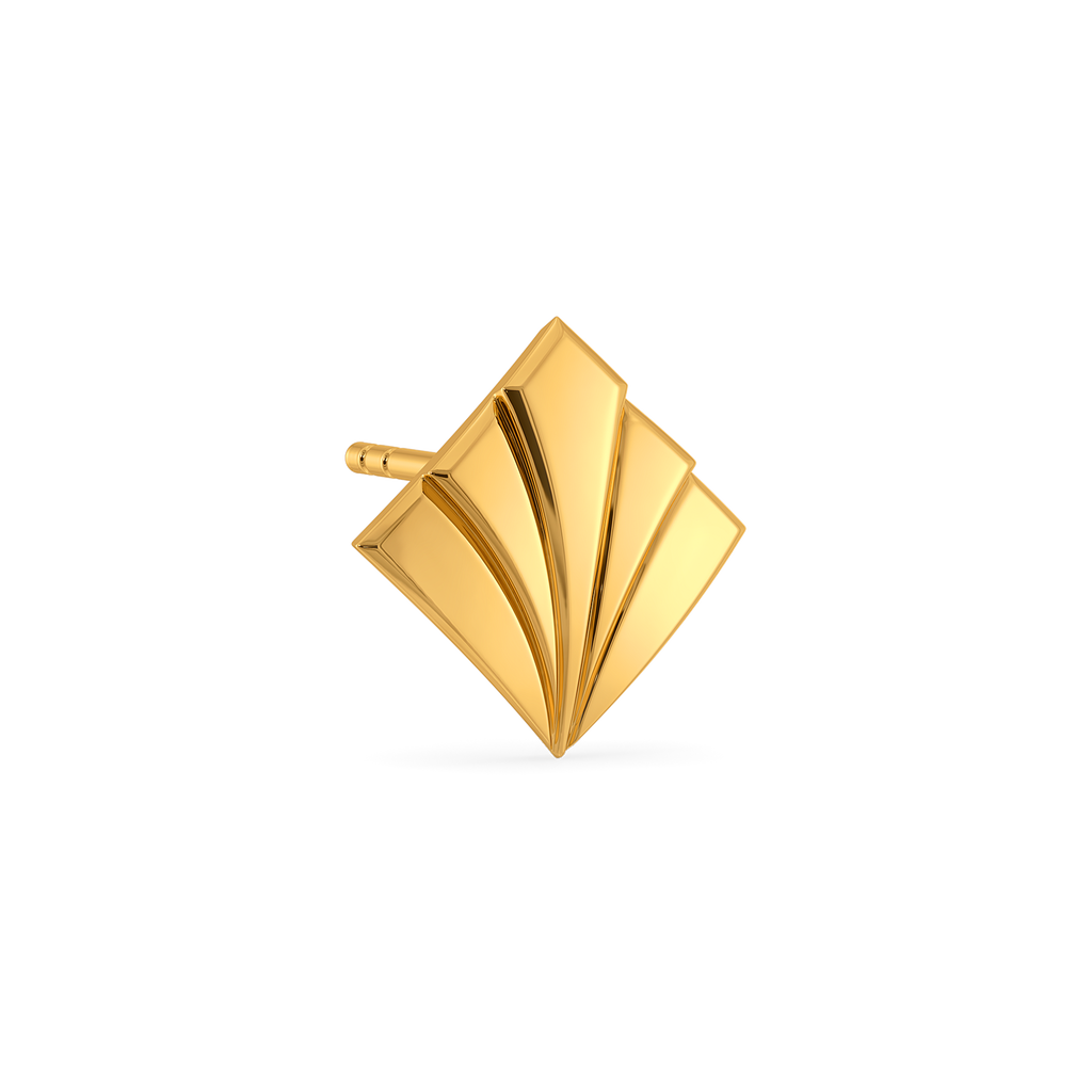 Subtle Statement Gold Earrings For Men