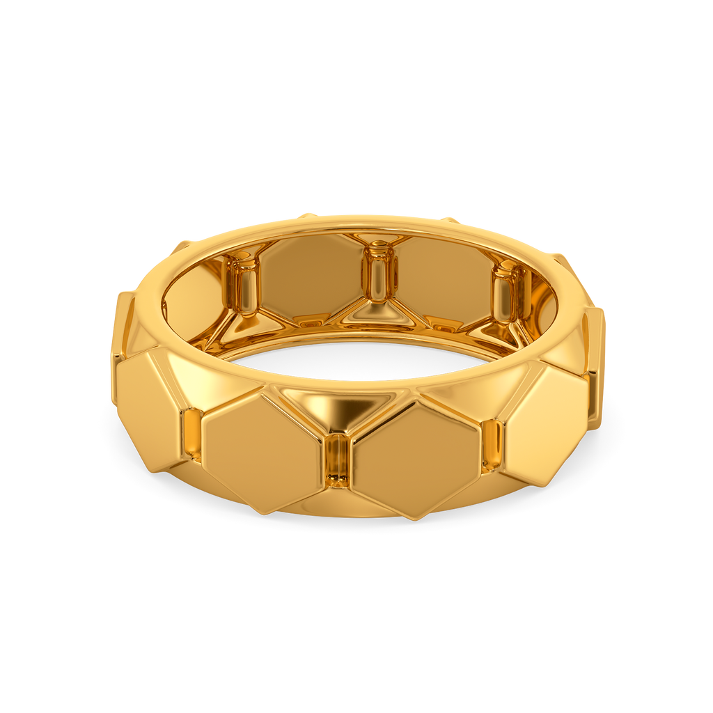 Signature Move Gold Rings For Men alternate view 2