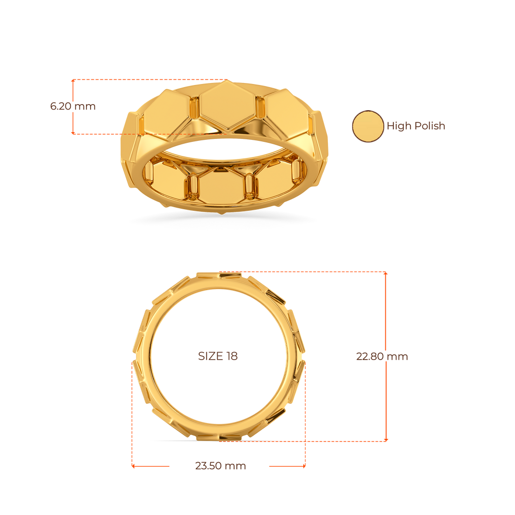 Signature Move Gold Rings For Men image