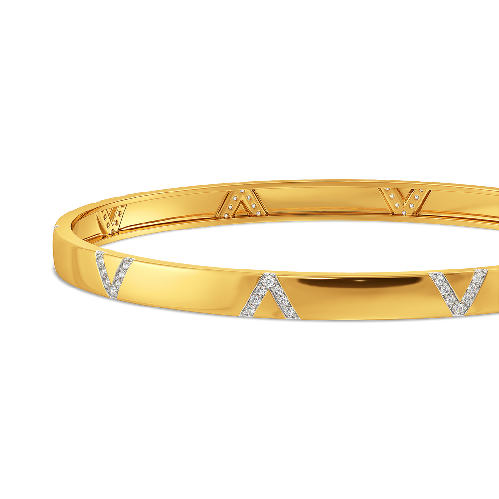 Offbeat Classic Diamond Bangles For Men