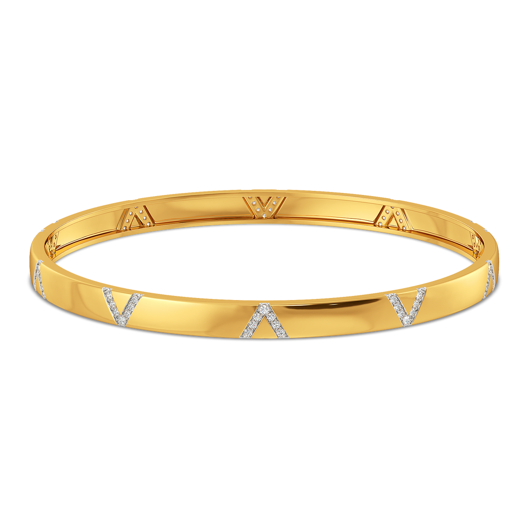 Offbeat Classic Diamond Bangles For Men