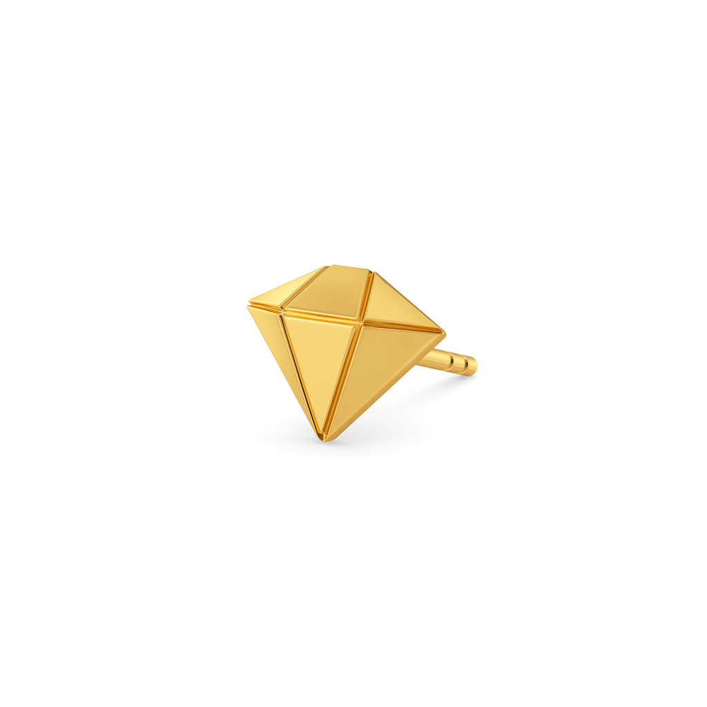 Offbeat Classic Gold Earrings For Men