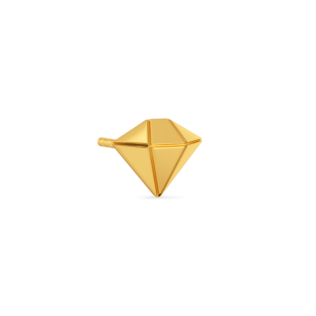 Offbeat Classic Gold Earrings For Men