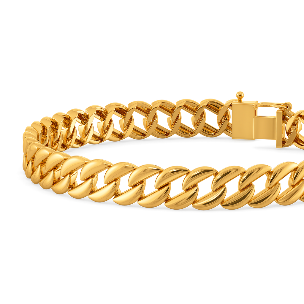Polished Move Gold Bracelets For Men