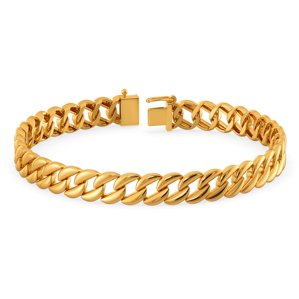 Polished Move Gold Bracelets For Men
