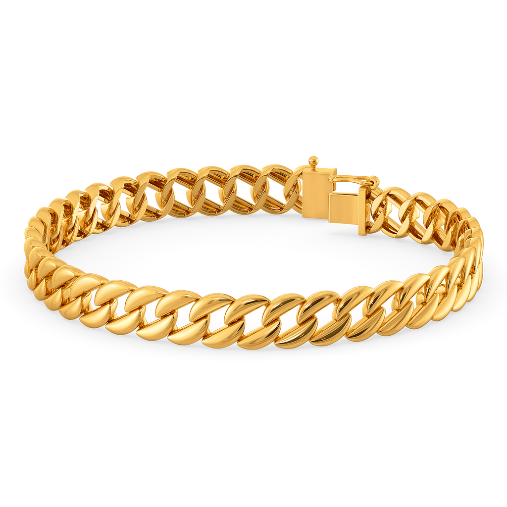 Polished Move Gold Bracelets For Men